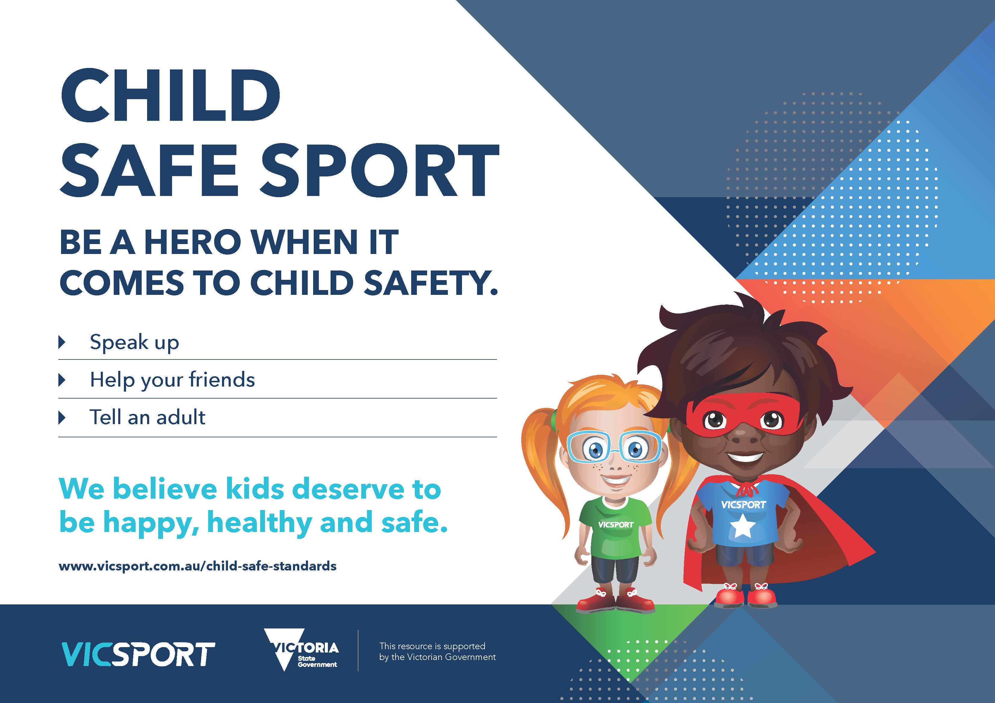 New child safe posters for your organisation — Vicsport